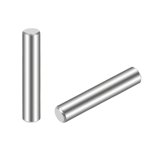 Image of TOP-VIGOR 30Pcs 4mm x 25mm Dowel Pins Shelf Support Pegs, 304 Stainless Steel Cylindrical Shelf Support Pin Fasten Elements Silver Tone