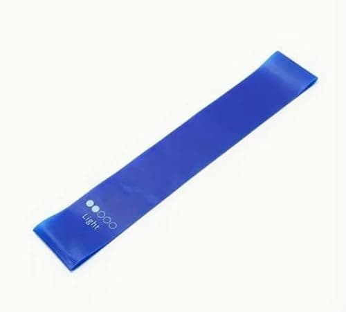 Image of Light Resistance Band for Exercise - Blue Single Band Ideal for Fitness & Workouts - Stretch & Physio Training - Durable & Versatile Band for Home & Gym Use - Perfect for Men & Women