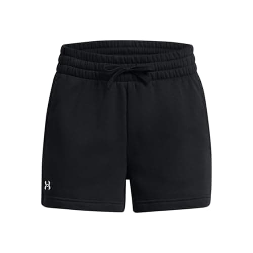 Image of Under Armour Womens Rival Fleece Short, Lightweight Running Shorts, Fleece Shorts for Women, Comfortable Women's Shorts Black