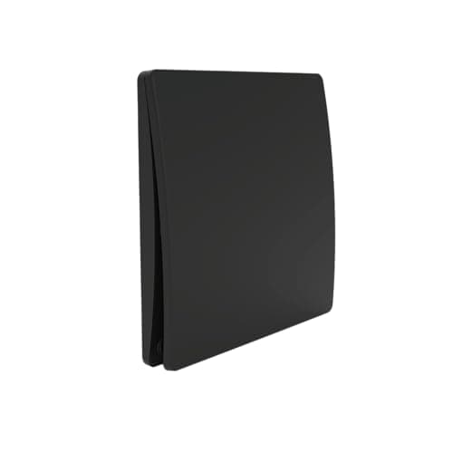 Image of EVOGES Firefly Kinetic RF Light Switch - 1/2/3 Gang Wireless | No Battery Required | Touch Panel | Smart Home Automation | IP65 Indoor and Outside Use (1 Gang Switch, Black)