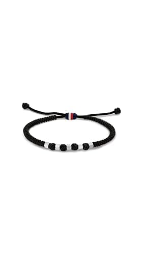 Image of Tommy Hilfiger Jewelry Men's Nylon Bracelet Black - 2790681