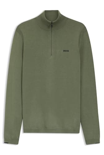 Image of BOSS Men's Knitted Sweater, Dark Beige 257, XXL