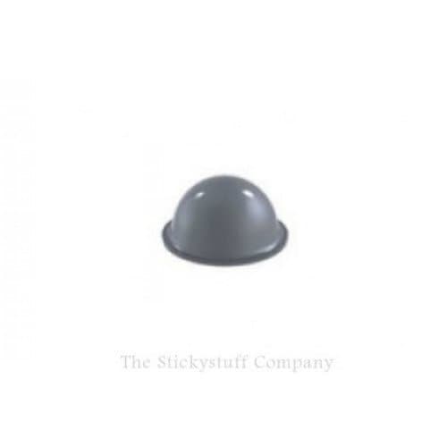 Image of Grey Self Adhesive Polyurethane Bumper Feet Stops Bumpons 16mm x 7.9mm High Domed (Pack of 8)
