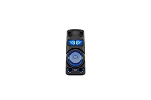 Image of Sony MHC-V73 High Power Bluetooth Party Speaker, Omnidirectional Sound, Multicolour Lighting, CD Player, Mic Input