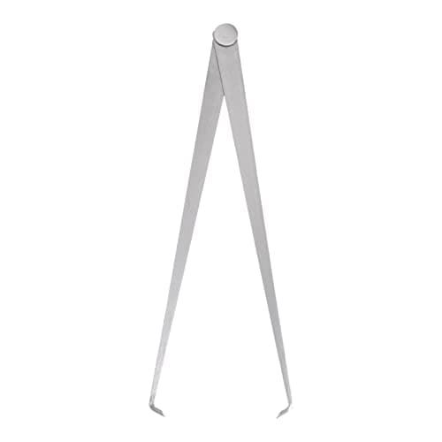 Image of sourcing map Firm Joint Inside Caliper 300mm 12 Inch Tool Steel Firm Friction Joint Internal Measurement Tool for Carving Shaping Modeling, Silver