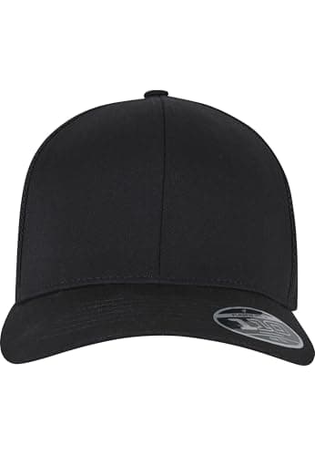 Image of Flexfit 110 Trucker Cap, Black/Black, one Size