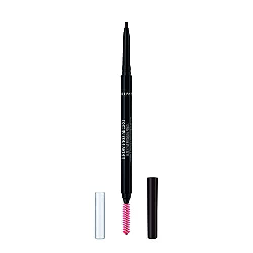 Image of Rimmel Brow Pro Micro Dark Brown 003 Brown Eyebrow Cosmetic Defining & Filling Solid With Long Lasting Claim Eye Cosmetic Waterproof Pencil X1 X1 Standard Female Eyebrow 1 Mu