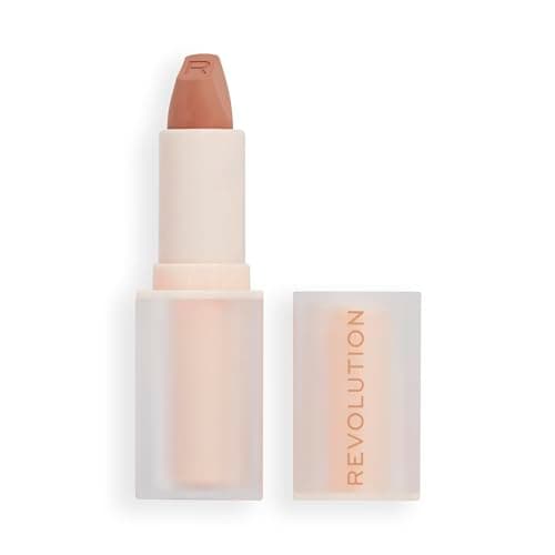 Image of Makeup Revolution Lip Allure Soft Satin Lipstick, Satin-luxe Finish, All-Day Wear, Chauffeur Nude