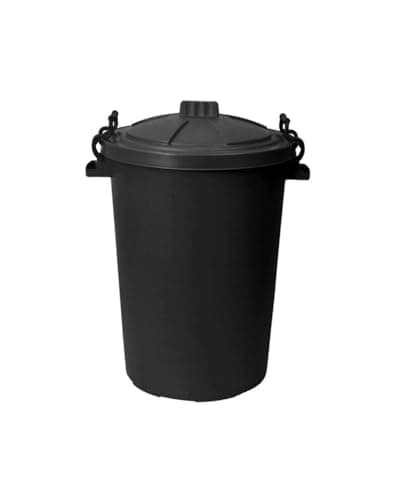 Image of ORGANIZED 50L Heavy Duty Plastic Storage Bin with Locking Lid for Food Grade Container for Animal Feed Garden Waste & Commercial Use Durable Weather Resistant Bin