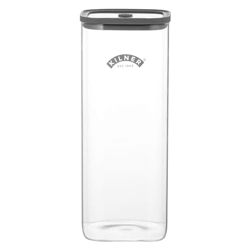 Image of Kilner Fresh Storage Jar 3.5 Litre Airtight Glass Container Durable Vacuum Seal Lid | BPA-Free Jar for Food Storage, Pasta, Dry Goods, Pantry Organisation