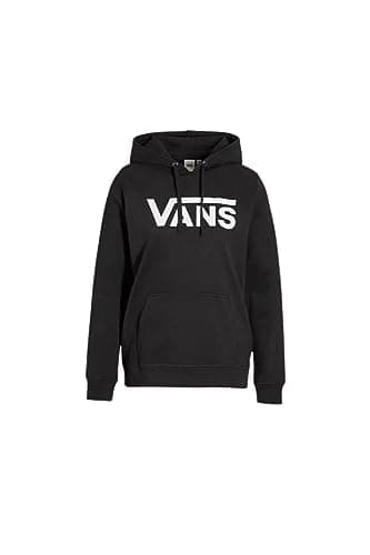 Image of Vans Women's Hooded Sweatshirt Drop V Logo Hoodie, Black, XS
