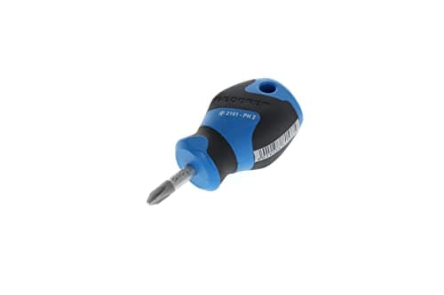 Image of GEDORE Screwdriver Phillips PH2 small, Mini screwdriver short, 3-component handle, length 81 mm, 2161 PH 2