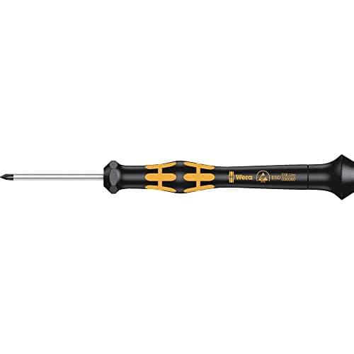 Image of Wera 05030081001 00 x 40 mm "Kraftform 1572" ESD Micro-Screwdriver for Stix Screws - Silver