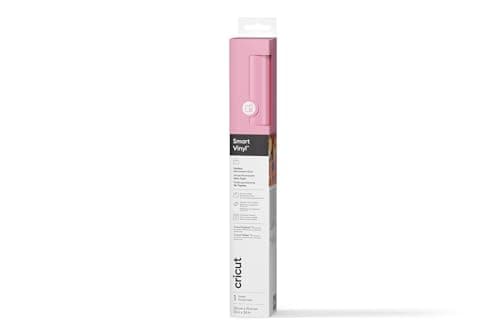 Image of Cricut Smart Permanent Vinyl, Light Pink, 33cm x 91.4cm, Self-Adhesive Vinyl Sheet | Ideal for Customising Mugs, Bottles, Labels, Signs & DIY Crafts, for All Cutting Machines
