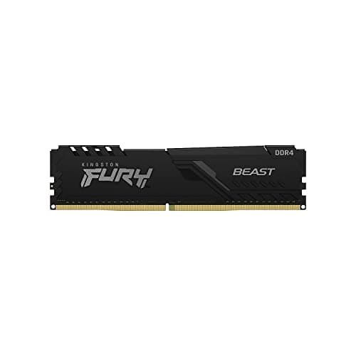 Image of Kingston FURY Beast 8 GB 3200 MHz DDR4 CL16 Desktop Memory Single Module KF432C16BB/8, Black