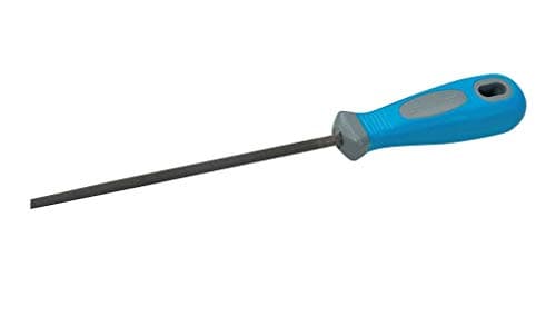 Image of Silverline Round File 2nd Cut 250mm, Hardened Steel, Soft-Grip Handle, Hanging Hole, 36.5 cm (282376)