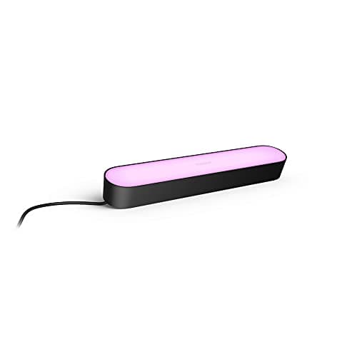 Image of Philips Hue Play White and Colour Ambience Smart Light Bar Base Unit (Pack of 1), Entertainment TV and Gaming Light (Works with Alexa, Google Assistant and Apple HomeKit), Black Living Room Lamp