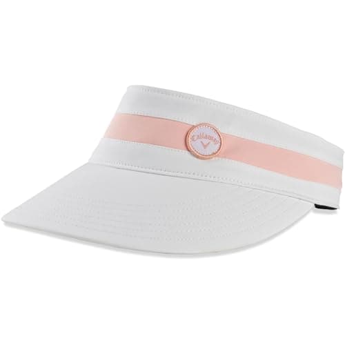 Image of Callaway Women's Hw Cg Ladies Visor Wht or Pnk 22, White Pink, One Size UK