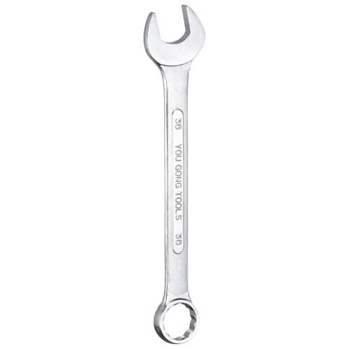 Image of sourcing map Metric Combination Wrench 36mm Open End & 15-Degree Offset 12-Point Box End Double Ended Wrenches Spanners Tools for Household Automotive Machinery DIY Repair
