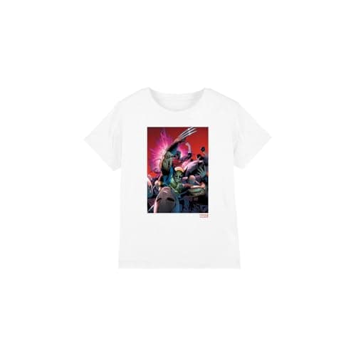 Image of X-Men Boys Wolverine Nightcrawler Cover Unisex Kids T-Shirt, White, 3-4 Years UK