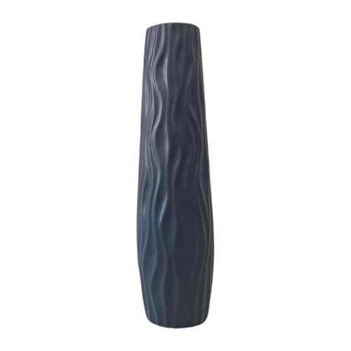 Image of Tall Vases Floor Standing Floor Vase for Home Decor Minimalist Flower Vase Modern Decorative for Hallway Wedding Living Room Office Farmhouse, Gray- Grey