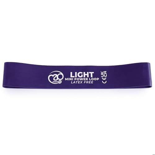 Image of Fitness-Mad Latex Free Mini Resistance Band | Elastic Exercise Loop in 3 Different Resistance Levels | Great for Strength Training, Therapy & Rehab | Single Looped Band or Set of 3, 31cm