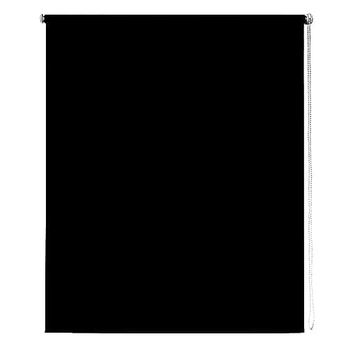 Image of Thermal Blackout Blinds, Black 95cm (37.40"), 165cm Drop - Blackout Roller Blinds For Inside and Outside Recess Fitting - Window Blinds of Multiple Colours and Sizes by New Edge Blinds