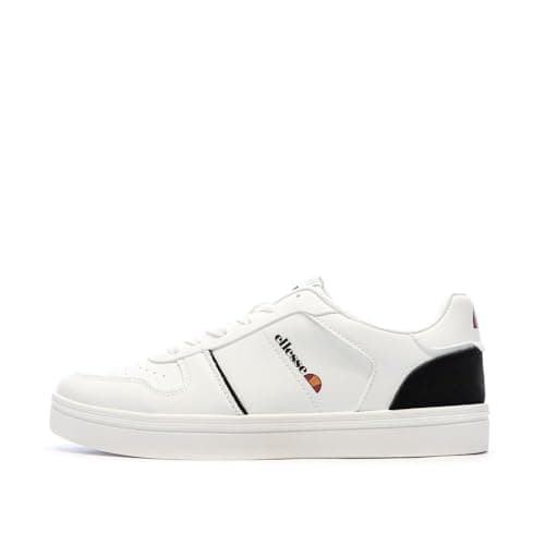 Image of ellesse Men's White/Black Sneakers Star, Black, 9 UK