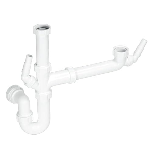 Image of McAlpine SK1A Standard Bowl and a Half Plumbing Kit - White