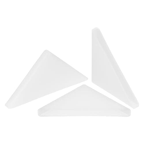 Image of sourcing map 20Pcs Plastic Corner Protectors 3x50mm Right Angle Shape Glass Corner Guards Cushion for Corner Protection of Glass, Mirror, Tile, White