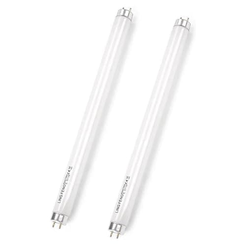Image of Fluorescent Light Tubes 2ft Kitchen, 18w Tube Light Lamps 600mm, T8 Cool White 6500k, G13 Base Low Energy Consumption, Emergency Energy Saving Light for Cabinet, Garage,600mm 18w,2PCS