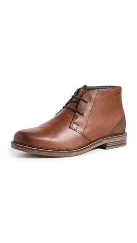 Image of Barbour Mens Readhead Leather Lace Casual Smart Walking Ankle Boots - Teak - 7