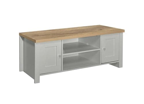 Image of Birlea Highgate Large Tv Unit Grey & Oak Effect