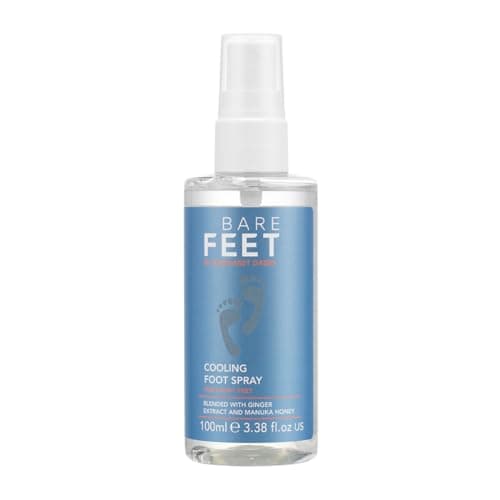 Image of Bare Feet by Margaret Dabbs Cooling Foot Spray (100ml Travel-sized), Reviving Foot Spray To Reinvigorate And Restore Tired Or Sore Feet