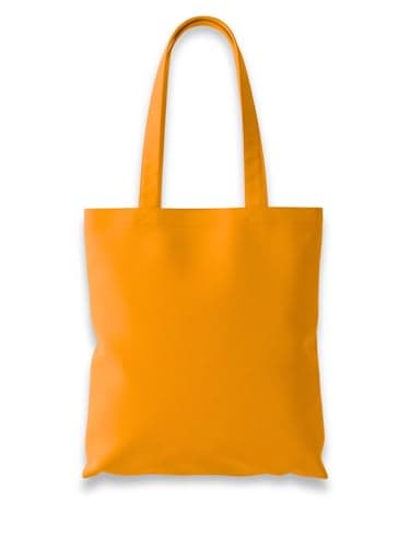 Image of Wonky Line Premium Cotton Tote Bag, Eco-Friendly Shopping Bag, 100% Cotton Canvas, Reusable Grocery Cloth Bag, Extra Strong Long Handle Double Stitched Ideal for Printing (Orange)