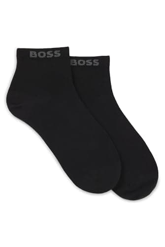 Image of BOSS Men's 2P SH Uni CC Short_Socks, Black1, 43-46
