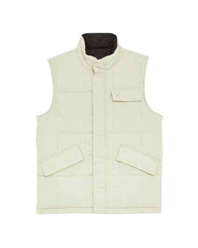 Image of Lyle & Scott Heavy Jackets Reversible Wadded Gilet X960 Jet Black/Grey Taupe, S