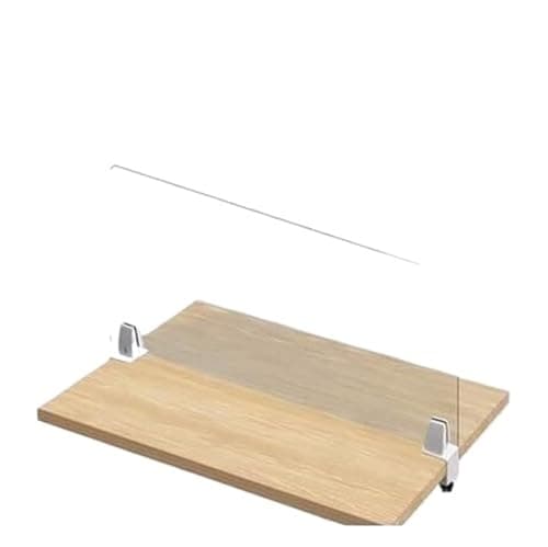 Image of LYVQZPWLR Desk Divider, Foldable Desk Divider, Clear Acrylic Desk Divider Sneeze Guard With Clamp, Multiple Sizes For Offices And Schools(30X60CM)