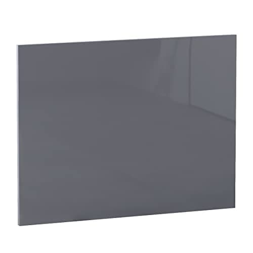 Image of Aquariss Bathroom 700mm L Shape Gloss Grey Wood Shower Bath End Panel