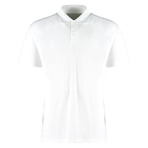 Image of Kustom Kit Men's Cooltex Wicking Polo Shirt, White, 3XL