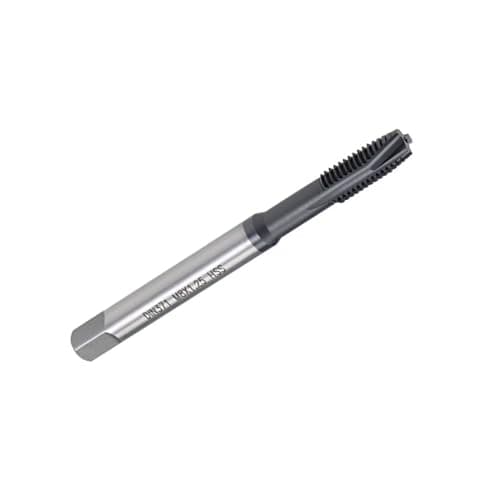 Image of MACHSWON Spiral Point Threading Tap M8 x 1.25mm, for Through-Hole Threads, H2 High Speed Steel, TICN Coated Finish, Round Shank with Square End, Metric Drill Thread Screw Taps Tapping Bit 1pcs