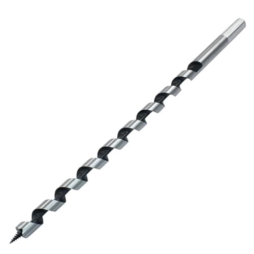Image of Cjueiom Wood Auger Drill Bit, 12mm x 300mm Hex Shank Ship Auger Bit, Cuts Shallow and Deep Holes in Wood, 1 Piece