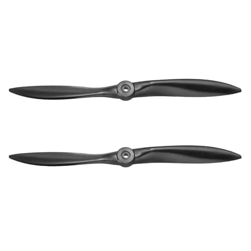 Image of sourcing map 2 Pcs 12x6 Inch Propeller RC Propellers 2-Vane Blades Props for Lightweight Drones Motor Special Prop Accessories, Black