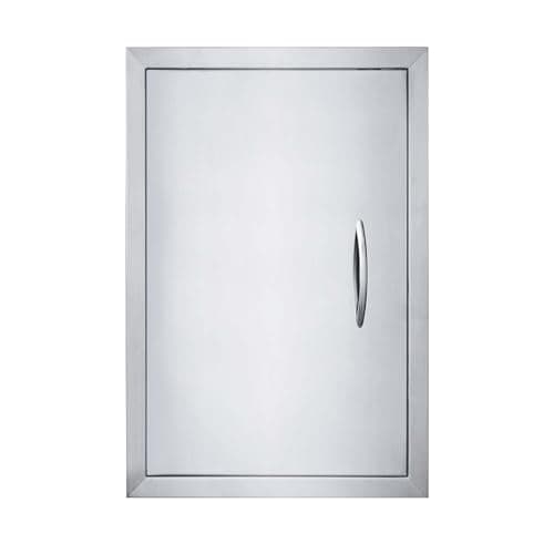 Image of JIE JIN 17" W X 24" H Outdoor Kitchen Doors Single Door Thickened 304 Brushed Stainless Steel BBQ Access Door BBQ Island Doors Outdoor Kitchen Accessories Door for Outdoor Kitchen BBQ Island