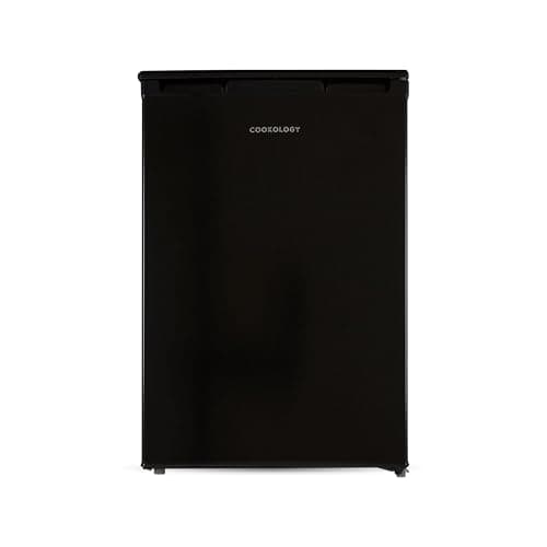 Image of Cookology UCFZ86BK Freestanding Under Counter Freezer in Black - 55cm Width - 86 Litre Capacity - Practical Reversible Door - 3 Large Freezer Drawers - 4 Star Rating