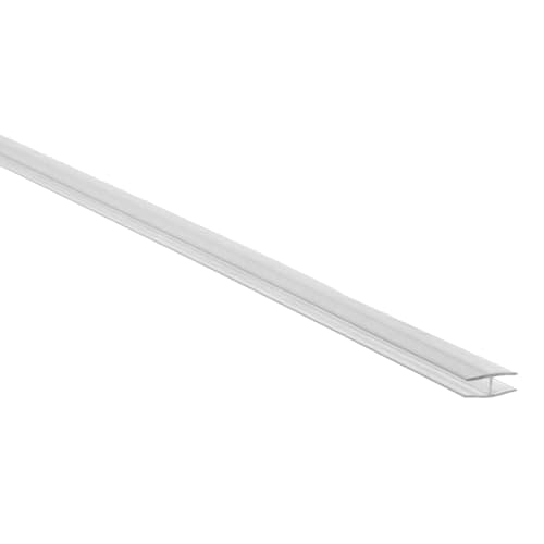 Image of Generic Greenhouse H Section Strip, 1m Clear PVC Profile, 3-6mm Glass and Polycarbonate Separator