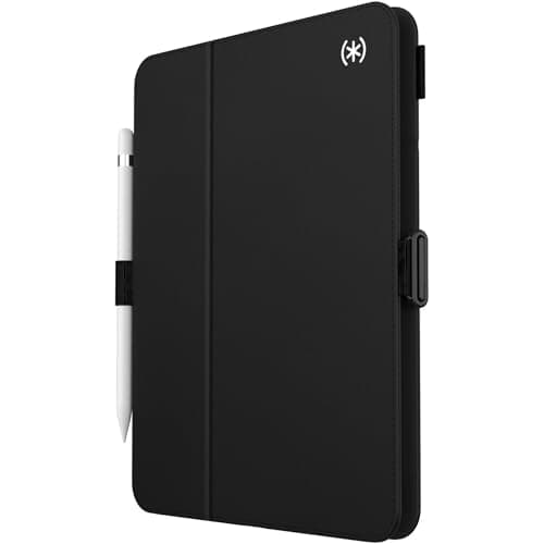 Image of Speck Case for iPad Pro 10th Generation 10.9 Inch - Drop & Camera Protection, Slim Multi Range Stand, Apple Pencil Holder - Black/Black/White