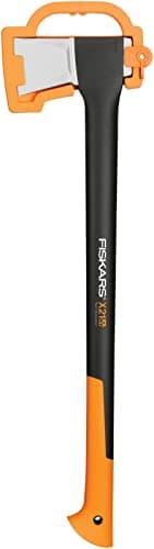 Image of Fiskars Splitting Axe L X21, 1.6 kg, Incl. Storage and Transport Case, Length: 71 cm, Non-stick Steel Blade Coating, Resistant Fiberglass Handle, Black/Orange, 1015642