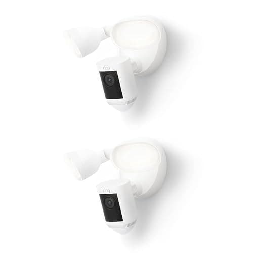 Image of Ring Floodlight Cam Wired Pro | Outdoor Security Camera with 2K Video with Ring Vision, 3D Motion Detection, Bird's Eye View, alternative to CCTV system | 30-day free trial of Ring Home | 2 Cameras