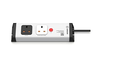 Image of Ehmann Power Distribution Unit, 0218x0602231b Energy Distributor, 2-fold, 1.5m power cord, for two devices with high energy consumption (washing maschine and dryer)
